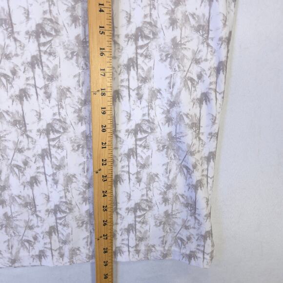 Hickey Freeman Polo Mens Small Gray Tropical Palm Tree All Over Performance Golf - Picture 7 of 9